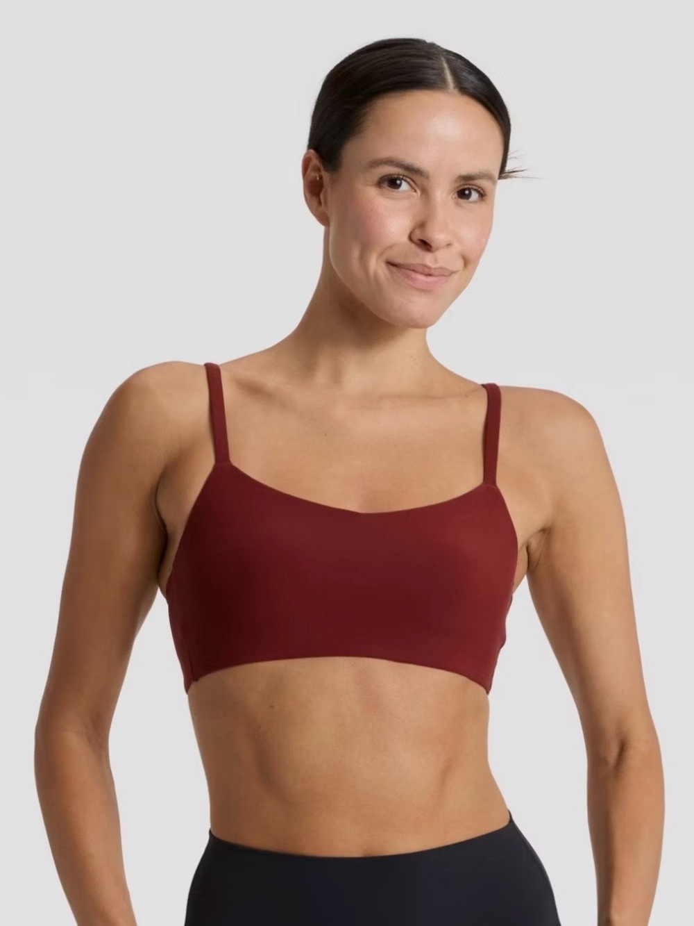 All In Motion Everyday Soft Light Support Sports Bra | Maroon | Medium